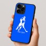 כיסוי בעיצוב אישי עם השם שלך לדגם - Apple iPhone 16 Pro בעיצוב שחקן הוקי
