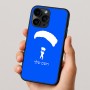 כיסוי בעיצוב אישי עם השם שלך לדגם - Apple iPhone 16 Pro בעיצוב צניחה חופשית