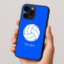 כיסוי בעיצוב אישי עם השם שלך לדגם - Apple iPhone 16 Pro בעיצוב כדור כדורעף