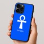 כיסוי בעיצוב אישי עם השם שלך לדגם - Apple iPhone 16 Pro בעיצוב אנק - מפתח החיים המצרי