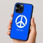 כיסוי בעיצוב אישי עם השם שלך לדגם - Apple iPhone 16 Pro בעיצוב סמל השלום