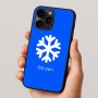 כיסוי בעיצוב אישי עם השם שלך לדגם - Apple iPhone 16 Pro בעיצוב שלג
