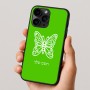 כיסוי בעיצוב אישי עם השם שלך לדגם - Apple iPhone 16 Pro בעיצוב פרפר