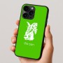 כיסוי בעיצוב אישי עם השם שלך לדגם - Apple iPhone 16 Pro בעיצוב ארנב מחזיק גזר