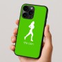 כיסוי בעיצוב אישי עם השם שלך לדגם - Apple iPhone 16 Pro בעיצוב רץ רץ אישה