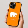 כיסוי בעיצוב אישי עם השם שלך לדגם - Apple iPhone 16 Pro בעיצוב דוב