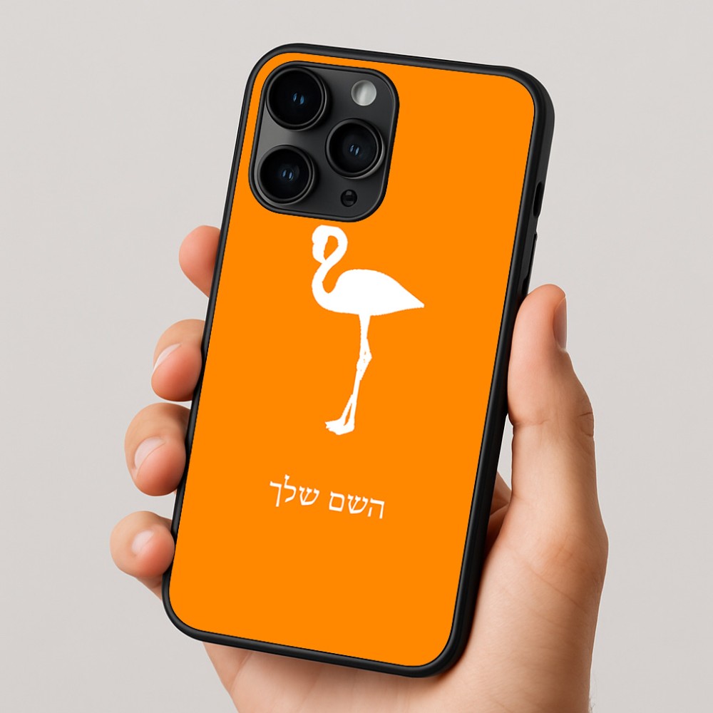 כיסוי בעיצוב אישי עם השם שלך לדגם - Apple iPhone 16 Pro בעיצוב אנפה