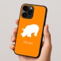 כיסוי בעיצוב אישי עם השם שלך לדגם - Apple iPhone 16 Pro בעיצוב קרנף