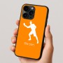 כיסוי בעיצוב אישי עם השם שלך לדגם - Apple iPhone 16 Pro בעיצוב שחקן פינג פונג