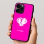 כיסוי בעיצוב אישי עם השם שלך לדגם - Apple iPhone 16 Pro בעיצוב ראש פיל