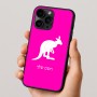 כיסוי בעיצוב אישי עם השם שלך לדגם - Apple iPhone 16 Pro בעיצוב קנגורו