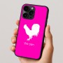 כיסוי בעיצוב אישי עם השם שלך לדגם - Apple iPhone 16 Pro בעיצוב תרנגול