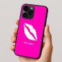 כיסוי בעיצוב אישי עם השם שלך לדגם - Apple iPhone 16 Pro בעיצוב שפתיים - נשיקה