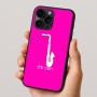 כיסוי בעיצוב אישי עם השם שלך לדגם - Apple iPhone 16 Pro בעיצוב סקסופון