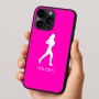 כיסוי בעיצוב אישי עם השם שלך לדגם - Apple iPhone 16 Pro בעיצוב רץ רץ אישה