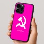 כיסוי בעיצוב אישי עם השם שלך לדגם - Apple iPhone 16 Pro בעיצוב פטיש ומגל