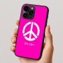 כיסוי בעיצוב אישי עם השם שלך לדגם - Apple iPhone 16 Pro בעיצוב סמל השלום