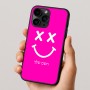 כיסוי בעיצוב אישי עם השם שלך לדגם - Apple iPhone 16 Pro בעיצוב סמיילי