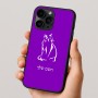 כיסוי בעיצוב אישי עם השם שלך לדגם - Apple iPhone 16 Pro בעיצוב חתול