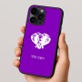 כיסוי בעיצוב אישי עם השם שלך לדגם - Apple iPhone 16 Pro בעיצוב ראש פיל