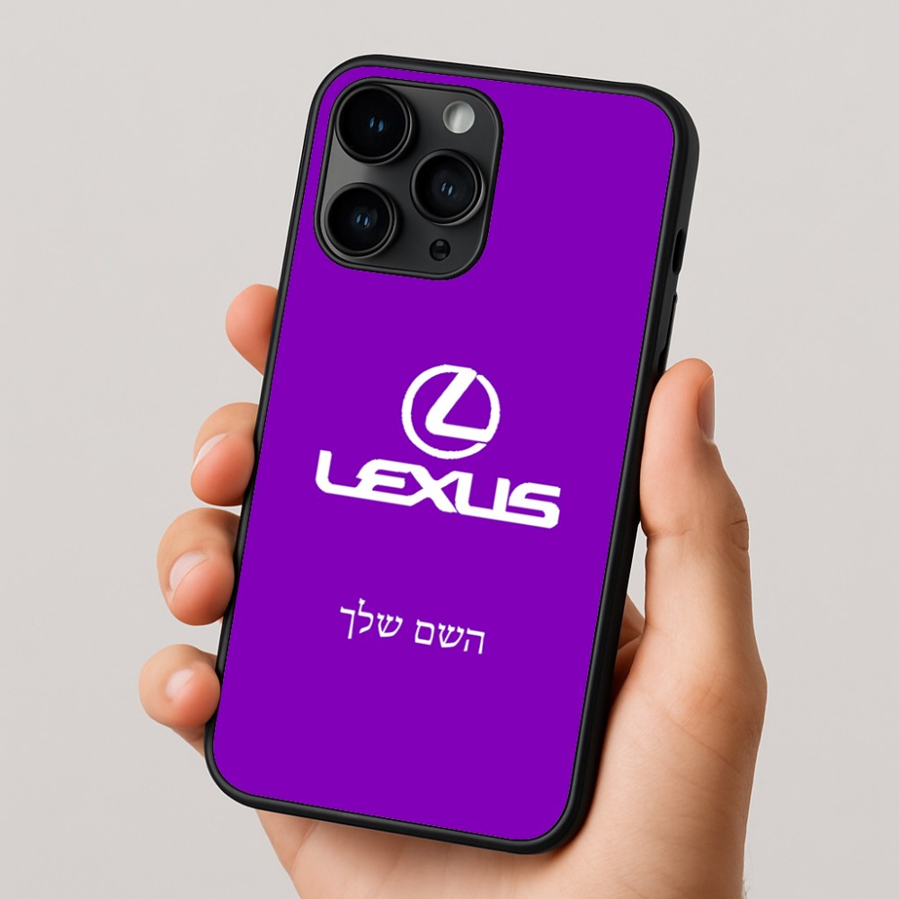 כיסוי בעיצוב אישי עם השם שלך לדגם - Apple iPhone 16 Pro בעיצוב לקסוס