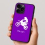 כיסוי בעיצוב אישי עם השם שלך לדגם - Apple iPhone 16 Pro בעיצוב מוטוקרוס
