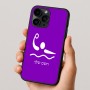 כיסוי בעיצוב אישי עם השם שלך לדגם - Apple iPhone 16 Pro בעיצוב כדור מים אולימפי