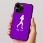 כיסוי בעיצוב אישי עם השם שלך לדגם - Apple iPhone 16 Pro בעיצוב רץ רץ אישה