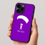 כיסוי בעיצוב אישי עם השם שלך לדגם - Apple iPhone 16 Pro בעיצוב צניחה חופשית