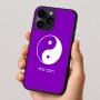 כיסוי בעיצוב אישי עם השם שלך לדגם - Apple iPhone 16 Pro בעיצוב סמל יינג יאנג