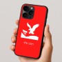 כיסוי בעיצוב אישי עם השם שלך לדגם - Apple iPhone 16 Pro בעיצוב נשר אמריקאי