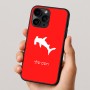 כיסוי בעיצוב אישי עם השם שלך לדגם - Apple iPhone 16 Pro בעיצוב כריש ראש פטיש