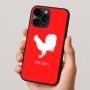 כיסוי בעיצוב אישי עם השם שלך לדגם - Apple iPhone 16 Pro בעיצוב תרנגול