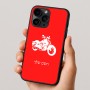 כיסוי בעיצוב אישי עם השם שלך לדגם - Apple iPhone 16 Pro בעיצוב הארלי-דיווידסון