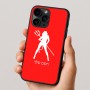 כיסוי בעיצוב אישי עם השם שלך לדגם - Apple iPhone 16 Pro בעיצוב אישה שטן