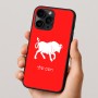 כיסוי בעיצוב אישי עם השם שלך לדגם - Apple iPhone 16 Pro בעיצוב מזלות - שור