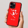 כיסוי בעיצוב אישי עם השם שלך לדגם - Apple iPhone 16 Pro בעיצוב סקי אולימפי