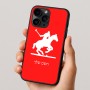 כיסוי בעיצוב אישי עם השם שלך לדגם - Apple iPhone 16 Pro בעיצוב שחקן פולו - סוס