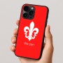 כיסוי בעיצוב אישי עם השם שלך לדגם - Apple iPhone 16 Pro בעיצוב פרחי פרחים - צרפת