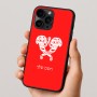 כיסוי בעיצוב אישי עם השם שלך לדגם - Apple iPhone 16 Pro בעיצוב פרחי קרן