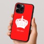 כיסוי בעיצוב אישי עם השם שלך לדגם - Apple iPhone 16 Pro בעיצוב כתר מלכותי