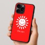 כיסוי בעיצוב אישי עם השם שלך לדגם - Apple iPhone 16 Pro בעיצוב שמש