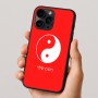 כיסוי בעיצוב אישי עם השם שלך לדגם - Apple iPhone 16 Pro בעיצוב סמל יינג יאנג