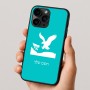 כיסוי בעיצוב אישי עם השם שלך לדגם - Apple iPhone 16 Pro בעיצוב נשר אמריקאי