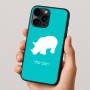 כיסוי בעיצוב אישי עם השם שלך לדגם - Apple iPhone 16 Pro בעיצוב קרנף