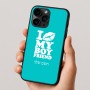 כיסוי בעיצוב אישי עם השם שלך לדגם - Apple iPhone 16 Pro בעיצוב נשקי את חבר שלי