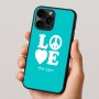 כיסוי בעיצוב אישי עם השם שלך לדגם - Apple iPhone 16 Pro בעיצוב אהבה