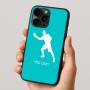 כיסוי בעיצוב אישי עם השם שלך לדגם - Apple iPhone 16 Pro בעיצוב שחקן פינג פונג