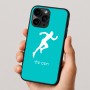 כיסוי בעיצוב אישי עם השם שלך לדגם - Apple iPhone 16 Pro בעיצוב רץ
