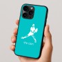כיסוי בעיצוב אישי עם השם שלך לדגם - Apple iPhone 16 Pro בעיצוב שחקן טניס